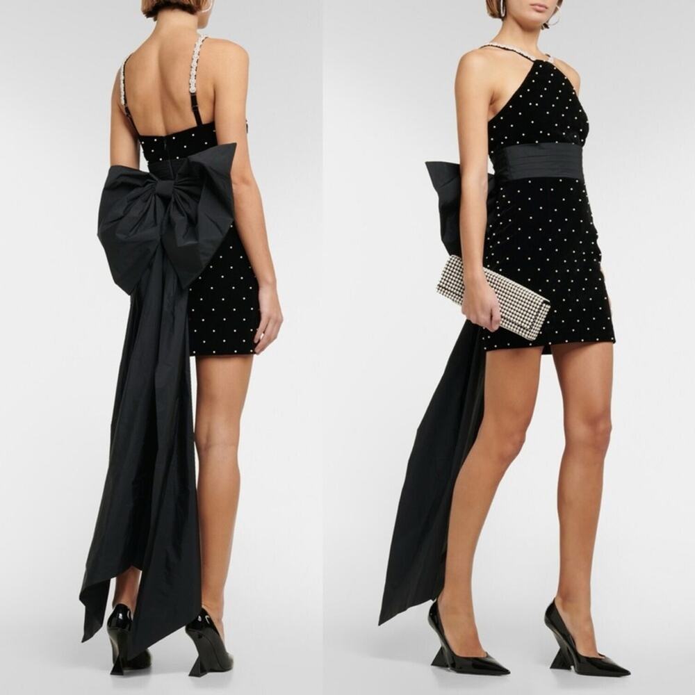 Rebecca Vallance Hope embellished velvet minidress size 2